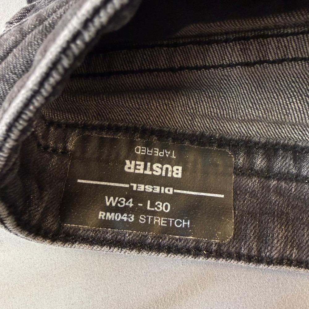 Diesel Men's Dark Gray Straight Jeans - Picture 14 of 16